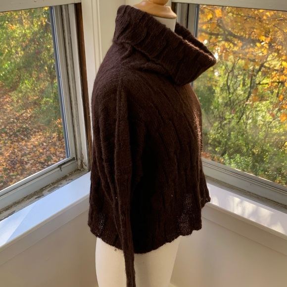 POLES soft mohair blend cable knit cowl neck - Picture 4 of 8